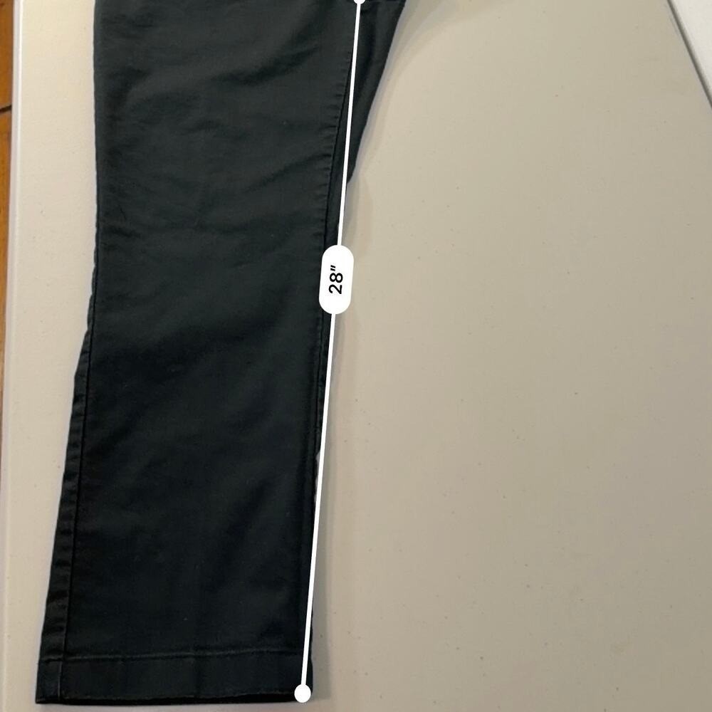 Van Heusen Flex Straight Black Chino Pants Mens 36x29 Stretch Dress Casual - Picture 5 of 9